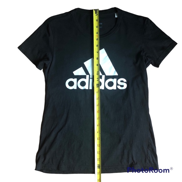 ADIDAS Amplifier Tee Shirt Crewneck Short Sleeve Black Small Women’s - Picture 7 of 15